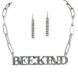106094, WESTERN THEMED, BEE KIND NECKLACE