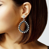 106289, WESTERN BALL ACCENT TEARDROP DANGLE EARRING