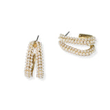 106391, DAINTY PEARL ACCENT POST EARRING