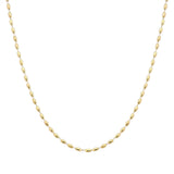 106475, DAINTY OVAL BEADED NECKLACE