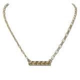 106577, WESTERN BAR BALL TEXTURED ACCENT PENDANT NECKLACE