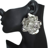 106591, BIG FLOWER METAL POST EARRING