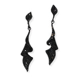 106653, PAVE CRYSTAL RHINESTONE DANGLE EARRING