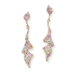 106653, PAVE CRYSTAL RHINESTONE DANGLE EARRING