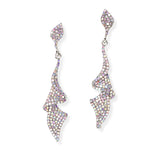 106653, PAVE CRYSTAL RHINESTONE DANGLE EARRING
