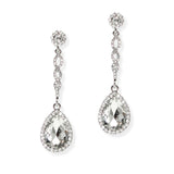 106698, TEARDROP ACCENT CRYSTAL RHINESTONE DANGLE EARRING