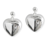 106953, BUBBLE, PUFFY HEART DANGLE EARRING