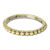 107092, WESTERN BALL TEXTURED STRETCH BRACELET