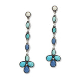 107792, WESTERN TURQUOISE STONE DROP DANGLE EARRING