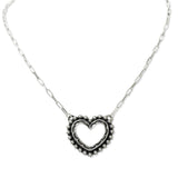 108742, WESTERN CUTOUT HEART PENDANT NECKLACE