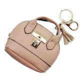 108756, LEATHER PURSE HANDBAG POUCH KEYCHAIN BAG CHARM