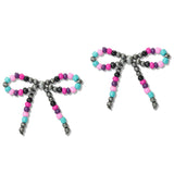 108770, WESTERN MULTI COLOR NAVAJO BEADED EARRING