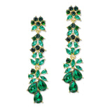 108785, TEARDROP CLUSTER RHINESTONE EVENING DANGLE EARRING