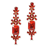 108787, CHAMPAGNE RHINESTONE EVENING DANGLE EARRING