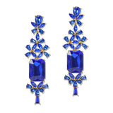 108787, CHAMPAGNE RHINESTONE EVENING DANGLE EARRING