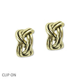 108803, KNOT CLIP ON EARRING