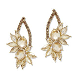 108808, MARQUISE OVAL ACCENT CRYSTAL RHINESTONE EARRING