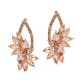 108808, MARQUISE OVAL ACCENT CRYSTAL RHINESTONE EARRING