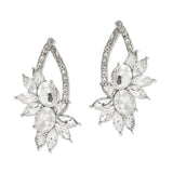 108808, MARQUISE OVAL ACCENT CRYSTAL RHINESTONE EARRING