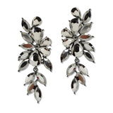 108809, TEARDROP MARQUISE RHINESTONE ACCENT DANGLE EARRING