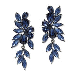 108809, TEARDROP MARQUISE RHINESTONE ACCENT DANGLE EARRING