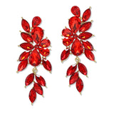 108809, TEARDROP MARQUISE RHINESTONE ACCENT DANGLE EARRING