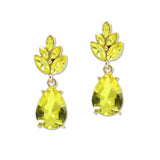 108835, TEARDROP MARQUISE RHINESTONE ACCENT DANGLE EARRING