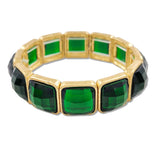 108849, SQUARE ACRYLIC ACCENT STRETCH BRACELET