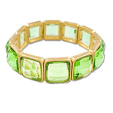 108849, SQUARE ACRYLIC ACCENT STRETCH BRACELET