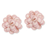 108856, BLING FABRIC FLOWER SHOE CLIPS