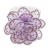 108859, BLING FABRIC FLOWER ACCENT WITH PEARL STRAND STRETCH BRACELET