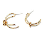 108952, KNOT ACCENT HOOP EARRING