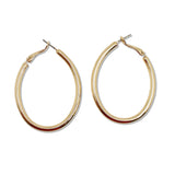 108962, OVAL SHAPE HOOP EARRING