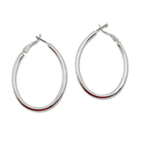 108962, OVAL SHAPE HOOP EARRING