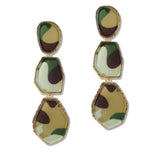 109089, GEOMETRIC GLITTER CELLULOID ACETATE DROP DANGLE EARRING