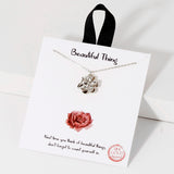 109187, BEAUTIFUL THING FLOWER PENDANT NECKLACE