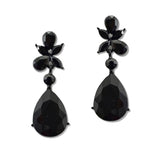 109207, TEARDROP SHAPE RHINESTONE DANGLE EARRING