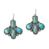 109243, WESTERN TURQUOISE STONE DROP EARRING