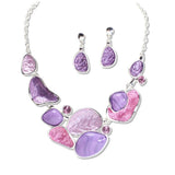 109254, ELEGANT ASYMMETRICAL STATEMENT NECKLACE