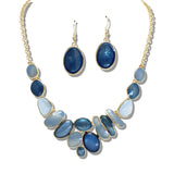 109337, GEOMETRIC ENAMEL ACCENT STATEMENT NECKLACE