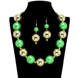 109344, BOLD COLOR BEADED STATEMENT NECKLACE