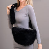 109347, SOFT FAUX FUR SHOULDER CROSSBODY BAG