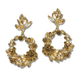 109370, GEOMETRlC RHINESTONE ACCENT EVENING DANGLE EARRING