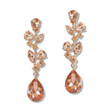109381, TEARDROP ACCENT CRYSTAL RHINESTONE EVENING EARRING