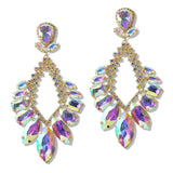 109382, OVERSIZED GLAMOROUS RHINESTONE EVENING EARRING