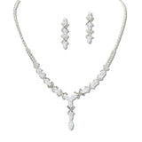 109388, CUBIC ZIRCONIA ACCENT CRYSTAL RHINESTONE NECKLACE