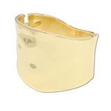 109527, HAMMERED BOLD METAL OPEN BANGLE BRACELET