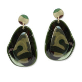 109611, GEOMETRIC CELLULOID ACETATE DANGLE EARRING