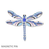 109617, DRAGONFLY ENAMEL MAGNETIC PIN BROOCH