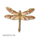 109617, DRAGONFLY ENAMEL MAGNETIC PIN BROOCH wholesale fashion jewelry - GOOD FEELINGS, INC